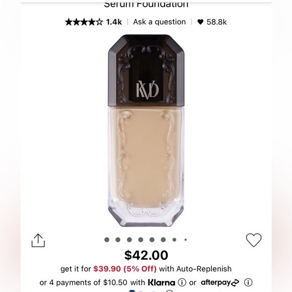 Kat Von D Other - SOLD Kat Von D Green Apple Serum Foundation- 033